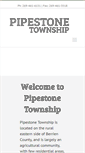 Mobile Screenshot of pipestonetownship.org