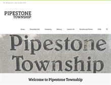 Tablet Screenshot of pipestonetownship.org